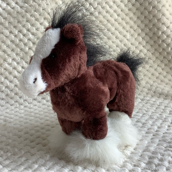Ganz Webkinz Plush Lil’Kinz Clydesdale Horse Stuffed Animal Toy No Code - Picture 3 of 11